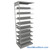 Letter-Size File Shelving, 36" W x 24" D x 97.25" H, Double-Sided Adder Unit