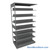 Letter-Size File Shelving, 42" W x 24" D x 76.25" H, Double-Sided Adder Unit