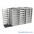 Sliding File Shelves, 172" W x 54.5" D x 95.75" H