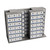 Sliding Box Shelving Storage Systems, 130" W x 53" D x 93.75" H, 3 Stationary Rows, 42" Shelf Width, 2 Moveable Rows