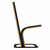 Black Moveable Base Murphy Chair Folded Down