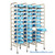 Surgical Instrument Rack, 53" W, 3 Shelving Columns