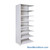 Antimicrobial Shelving, 48" W x 24" D, Adder Unit, Closed Shelving, 8 Adjustable Shelfs