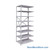 Antimicrobial Shelving, 36" W x 24" D, Adder Unit, Open Shelving, 8 Adjustable Shelfs