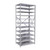 Antimicrobial Shelving, 36" W x 12" D, Starter Unit, Open Shelving, 11 Adjustable Shelfs