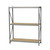 Wide Span Storage Racks, 96" W x 24" D x 87" H, Particle Board, Includes Foot Plates