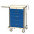 Aluminum and Steel Anesthesia Carts, 32" W x 25" D x 43.5" H, 3 Small, 2 Medium, 1 Large, Key Lock