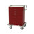 Hospital Crash Cart, 40" High, Three 3", One 6", One 9" Drawers, 4" Chrome Plated Handle, Steel