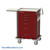 Hospital Crash Cart, 46" High, Three 3", Two 6", One 9" Drawers, 6" Brushed Nickel Handle/ Pull-Out Shelf, Aluminum