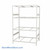 Wide Span Shelving, 48" W x 36" D x 75" H, Open - Starter, Medium-Duty (14-Gauge), No Decking, 4 Adjustable Levels