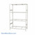 Wide Span Shelving, 48" W x 24" D x 75" H, Open - Starter, Medium-Duty (14-Gauge), No Decking, 4 Adjustable Levels