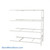 Wide Span Shelving, 72" W x 36" D x 75" H, Open - Adder, Medium-Duty (14-Gauge), No Decking, 4 Adjustable Levels