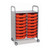 Two Column Cart with Trays, 8 Shallow & 4 Deep