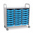 Triple Column Storage Cart, 24 Shallow Trays