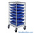 Rolling Wire Drawer Cart, 24" W x 45" H, 1 Bay, 7 Drawers Per Bay