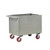 Rolling Box Cart, 48" W x 24" D, Wire Mesh Sides, 6" Molded Rubber Casters, Includes Lid w/ Padlock Loop