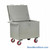 Rolling Box Cart, 36" W x 24" D, Sheet Steel Sides, 6" Polyurethane Casters, Includes Lid w/ Padlock Loop
