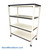 Adjustable Shelf Cart, 48" W x 18" D, White Plastic Laminate Work Surface