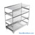 Heavy Duty Shelving on Wheels, 96" W x 24" D x 80.25" H, Wire Decking