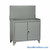 Cabinet Workbenches, 48" W x 41" H, Powder Coated Steel, Solid Doors, Pegboard Panel, Welded Center Shelf