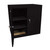 Counter High Metal Storage Cabinet, 36" W x 42" H, Steel Cabinet Top, 1 Fixed/ 1 Adjustable Shelv