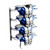 Football Shoulder Pad Racks, 15" W x 15" D x 42" H, Two Per Level Shoulder Pad Stack