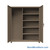 Industrial Storage Cabinet, 72" W x 78" H, Extreme Duty 12-Gauge Steel, 4 Half Shelves, Professional Digital Lock