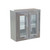 Stainless Wall Cabinet, 55" W x 24" H