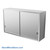 Stainless Steel Wall Cabinet with Doors, 54" W