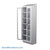 Stainless Steel Cabinet, 30" W x 18" D x 89" H, Sloped Top, Glass Door, Double Doors