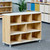 Mid Height Three Column Storage Shelf