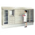 Stainless Steel Medical Cabinet, 36" W x 18" D x 92" H, Key Lock