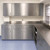 Commercial Stainless Steel Cabinets, 109" W x 96" H, Flat Top Upper + Lower Cabinet