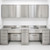 Commercial Stainless Steel Cabinets, 109" W x 36" H, Lower Cabinet Only, 3 Drawers