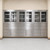Commercial Stainless Steel Cabinets, 145" W x 36" H, Lower Cabinet Only, 30 Drawers