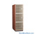 Instrument Storage Cabinets, 27" W, Three 25.5"H Compartments, Individual Grille Doors Swinging Left