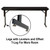 Folding Seminar Tables, 60" W x 24" D