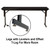 Seminar Folding Tables, 96" W x 18" D