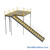 Warehouse Mezzanine, 120" W x 120" D x 144" H, Anti-Skid Tuffdeck, IBC Approved Stairway