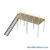 Warehouse Mezzanine, 120" W x 240" D x 144" H, Solid Steel Grating, OSHA Approved Stairway