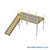 Warehouse Mezzanine 144''W x 96''D x 96''H - 1208-8GMEZ-RT-IBC