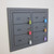 Flush Mount Wall Gun Safe, 25" W x 32.25" H, 10 Compartments, 2 Wide x 5 High, Combination Lock