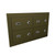 Flush Mount Wall Gun Safe, 25" W x 26.25" H, 8 Compartments, 2 Wide x 4 High, Combination Lock