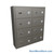 Wall Mounted Gun Locker, 25" W x 6.5" D x 26.25" H, 8 Compartments, 2 Wide x 4 High, Master Key Lock
