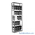 Gun Storage Shelves, 36" W x 12" D x 92.75" H, 5 Hanging Levels