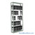 Gun Storage Shelves, 42" W x 12" D x 92.75" H, 5 Hanging Levels