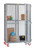 Wire Mesh Cabinet, 51" W x 31" D x 72" H, 1 Adjustable Shelf, 6" Polyurethane, Floor Lock