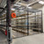 Wire Security Cage, 406" W x 2" D x 125.25" H, 1 Side, 4" Sliding Door