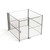 Wire Security Cage, 200" W x 124" D x 125.25" H, 2 Side, 4" Sliding Door