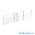 Wire Security Cage, 370" W x 2" D x 101.25" H, 1 Side, 3" Hinged Door